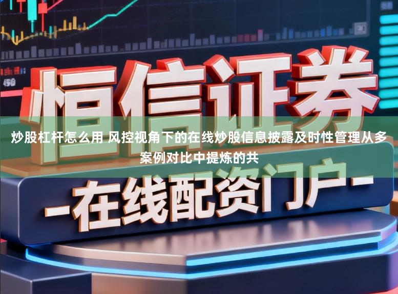 炒股杠杆怎么用 风控视角下的在线炒股信息披露及时性管理从多案例对比中提炼的共